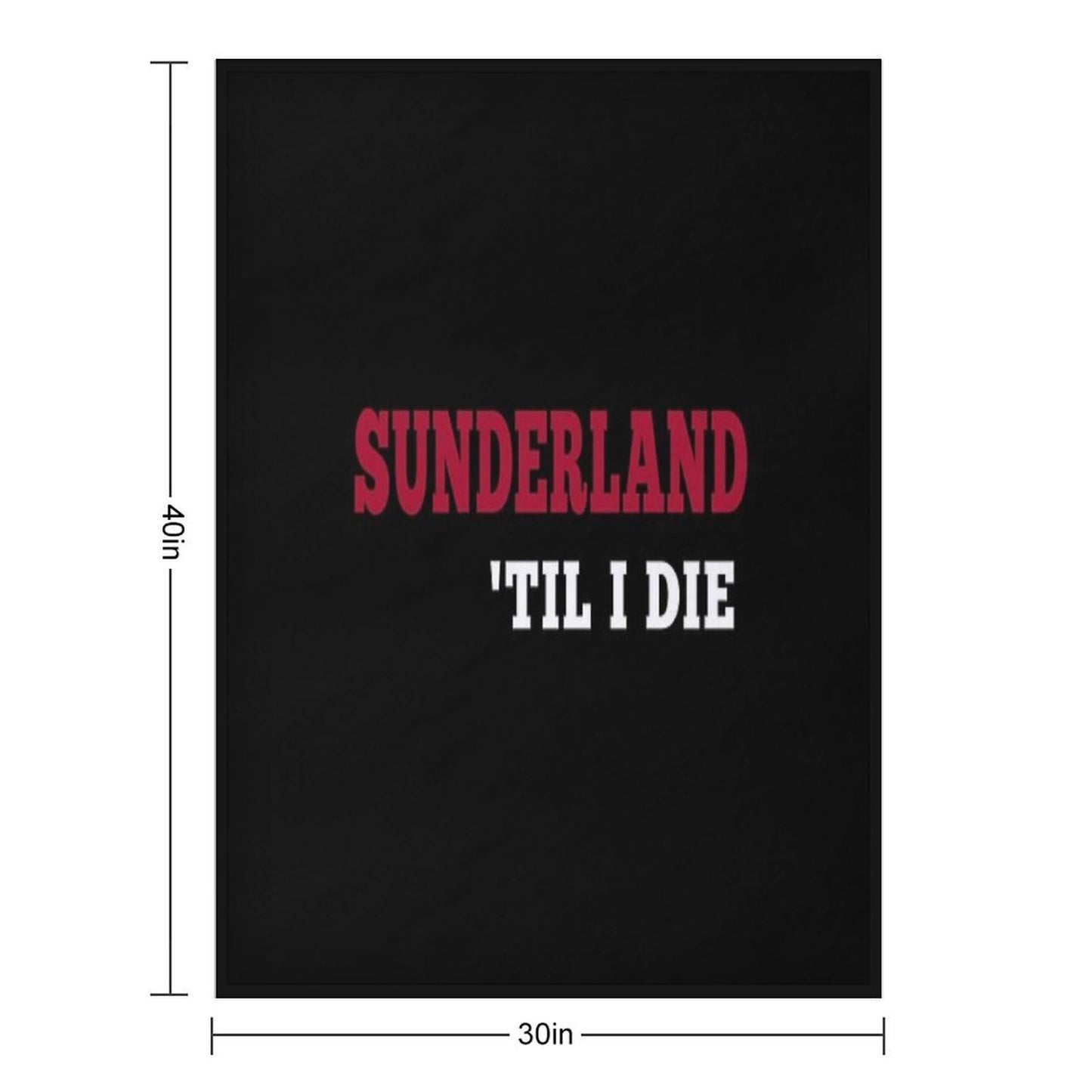 Sunderland Till I Die SAFC Fan Classic Throw Blanket
