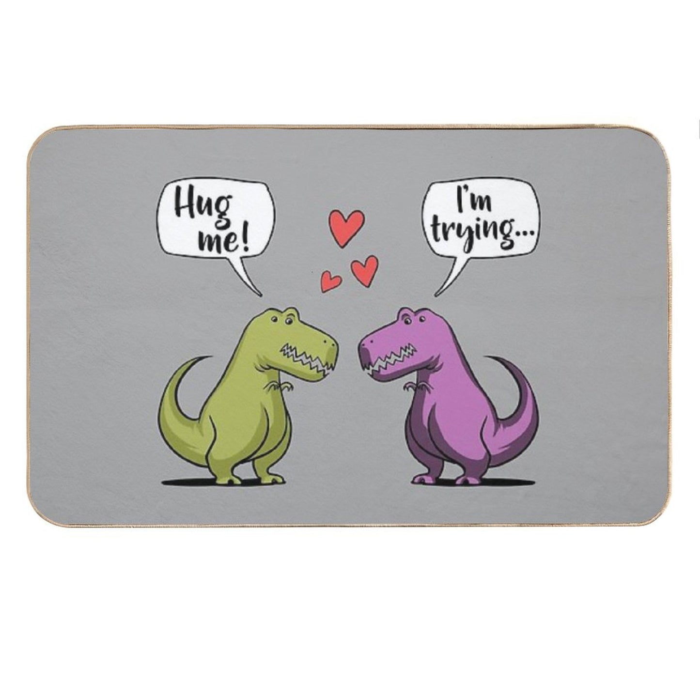 T-Rex Dinosaur Hug Me Bath Mat