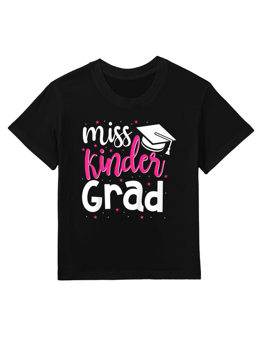 Kids Kids Miss Kinder Grad Kindergarten Graduation Kids T-Shirt