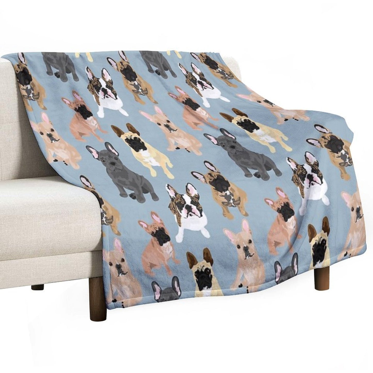 Frenchie Throw Blanket
