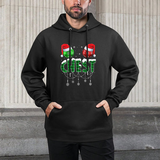 Chestnuts Matching Family Funny Chest Nuts Christmas Couples All-Day Comfort Hoodie