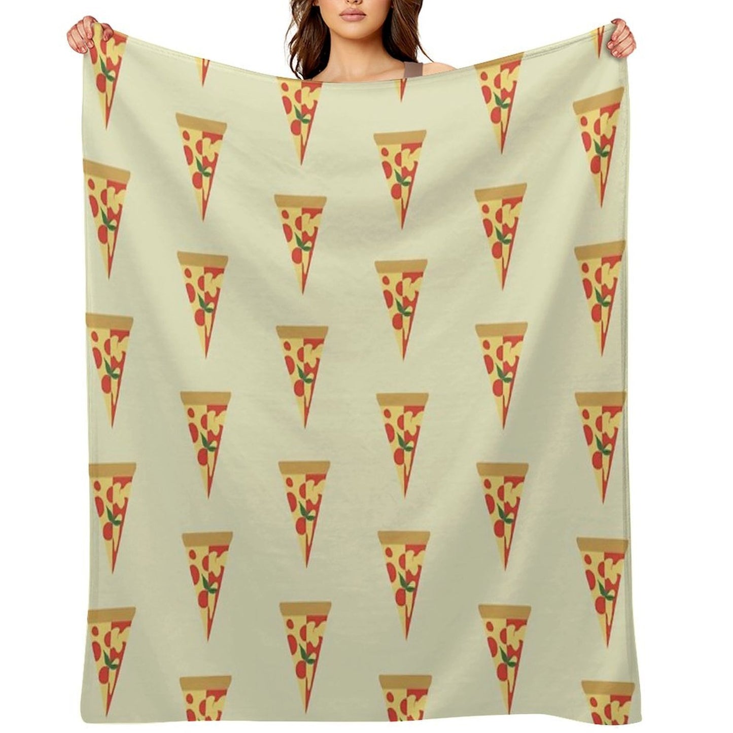 Pepperoni Pizza And Margherita Pizza Throw Blanket