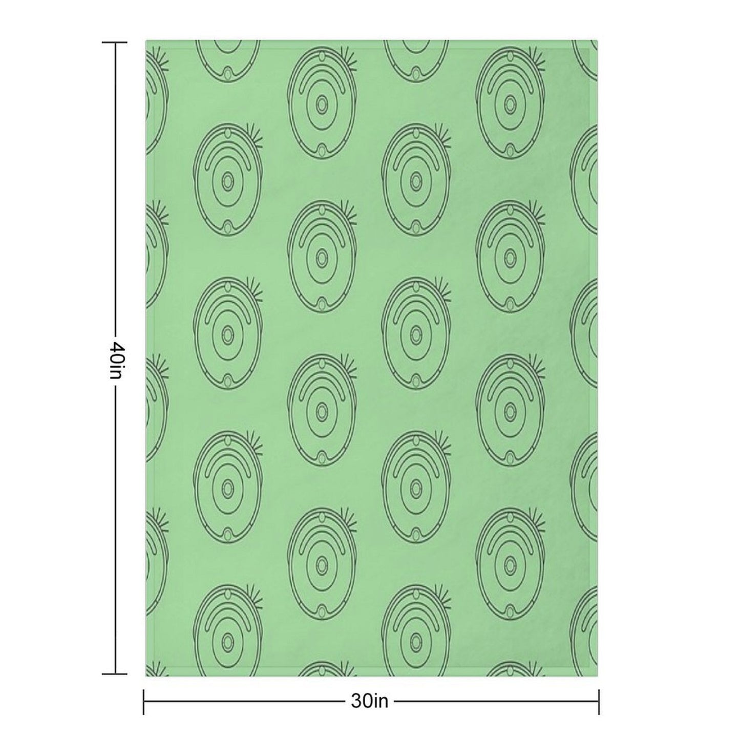 Robot Vacuum Dark Simple Throw Blanket