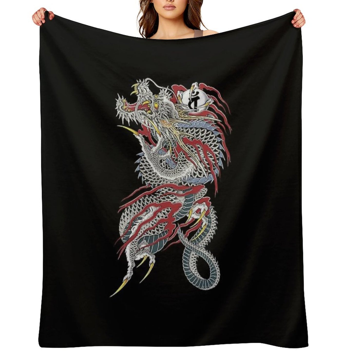Kiryu Kazuma - Dragon of Dojima (Yakuza) Throw Blanket
