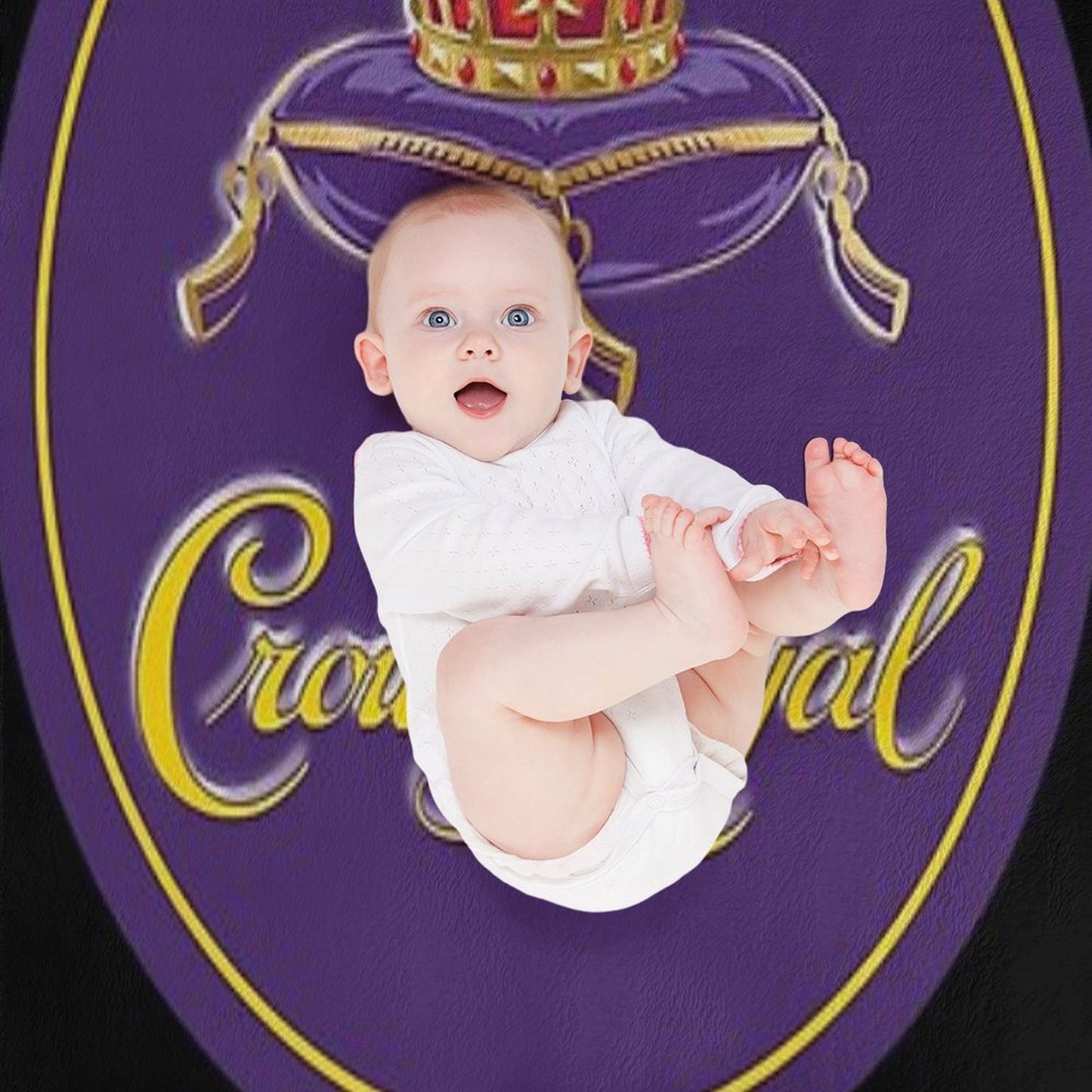Crown Royal Essential Logo Essential Throw Blanket