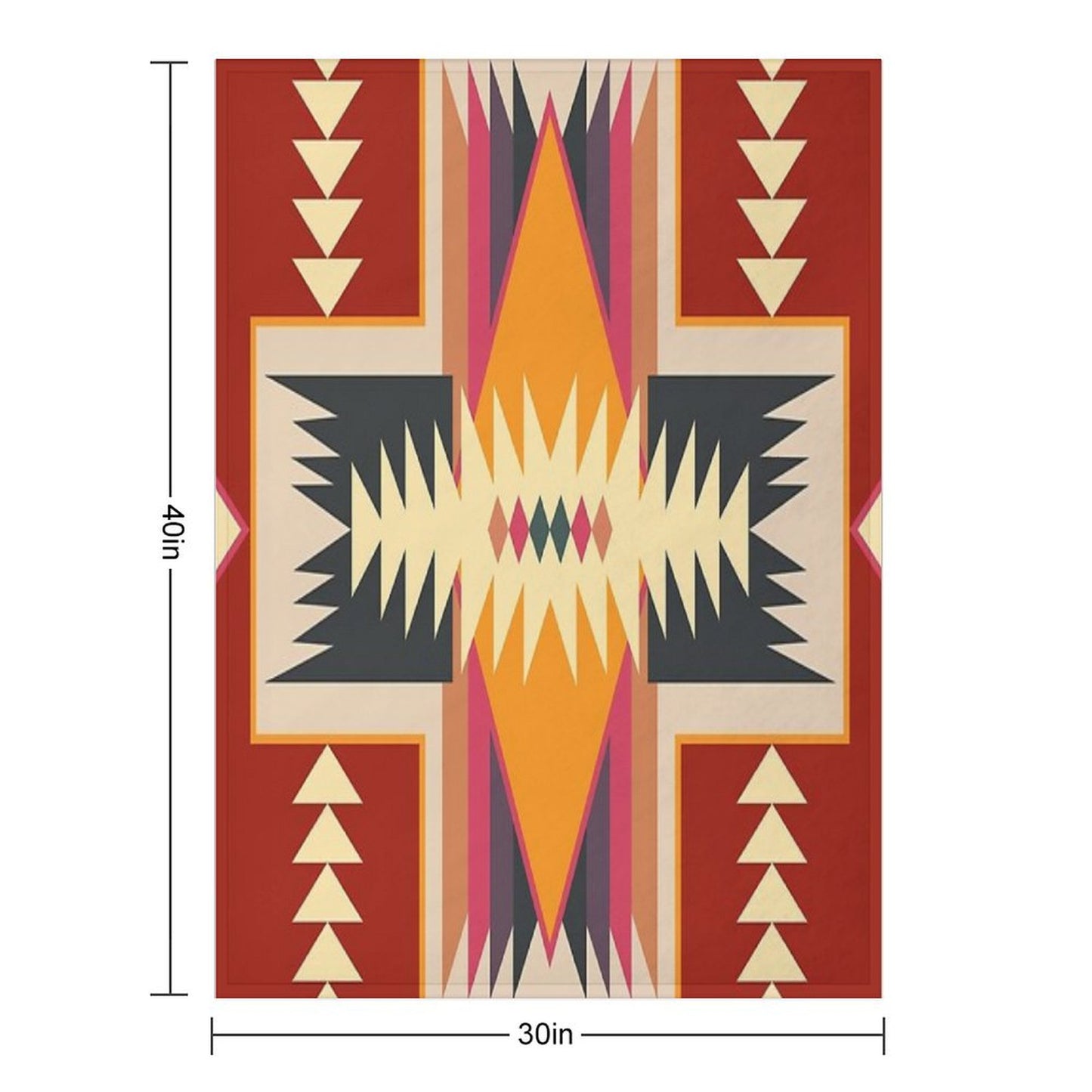 Navajo Design Eight Throw Blanket