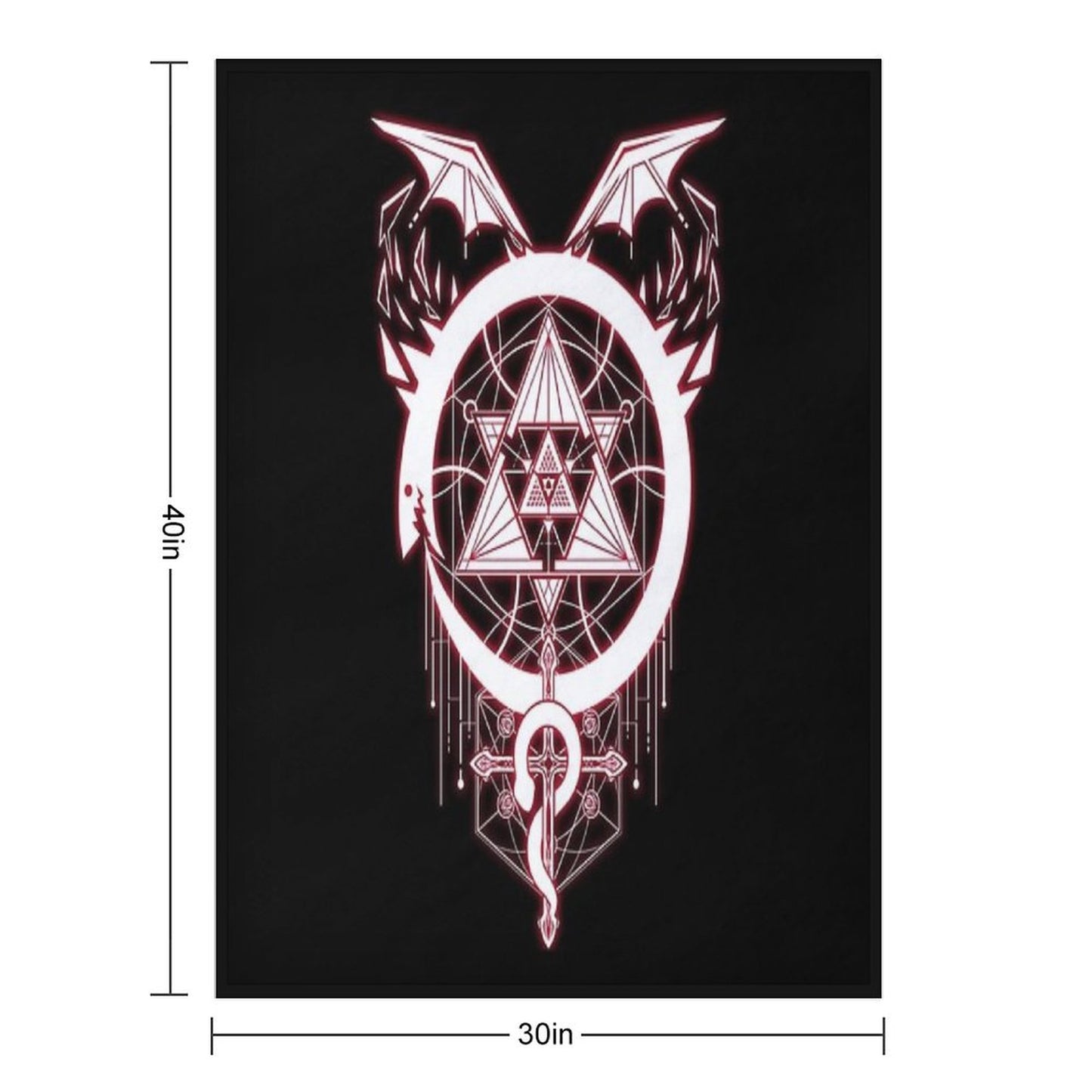 Glowing Snakes of Alchemy Throw Blanket