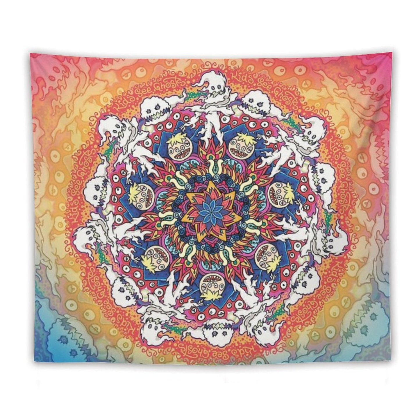 Kids See Ghosts Mandala Tapestry
