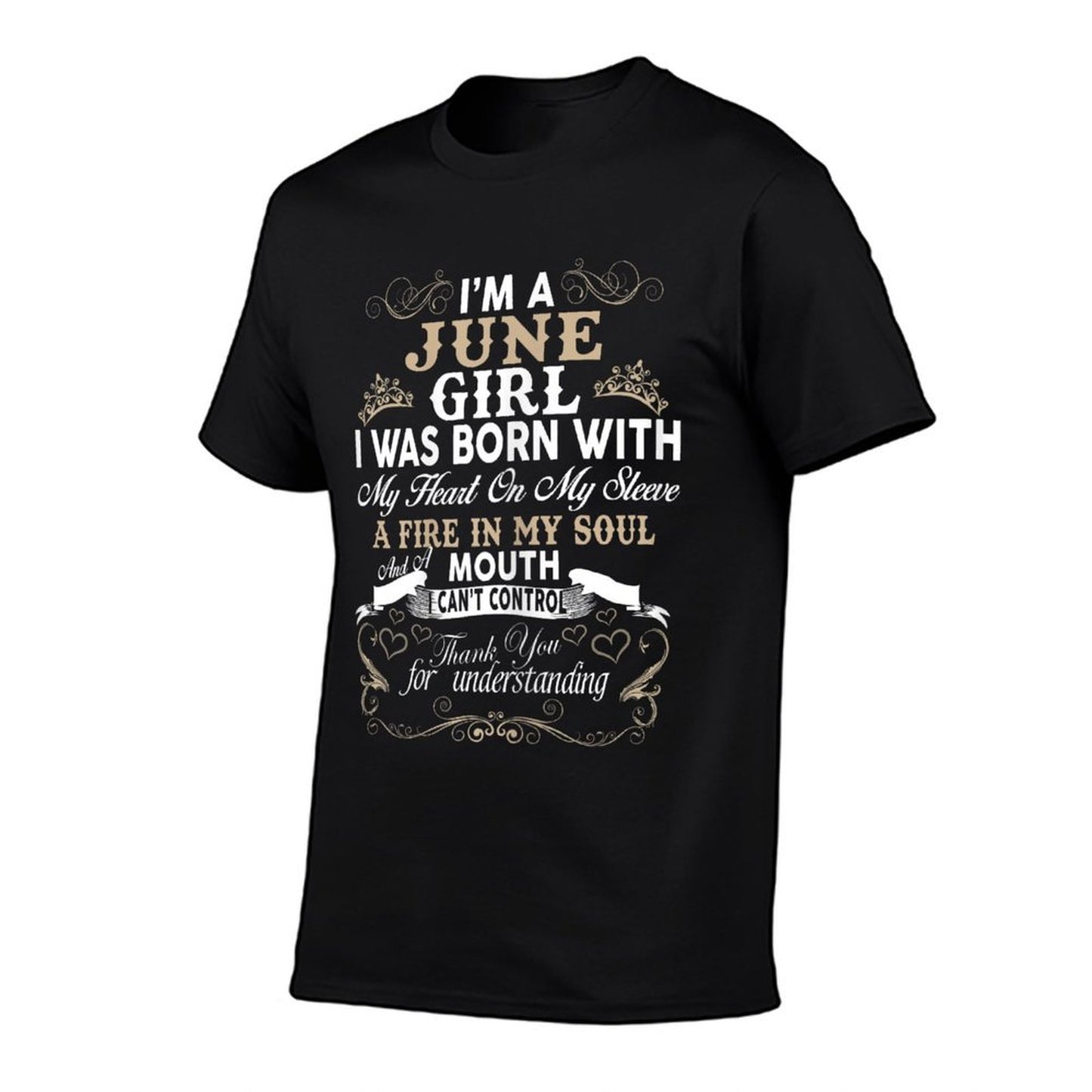 I Am A June Girl Womens Birthday Gift Shirt T-Shirt