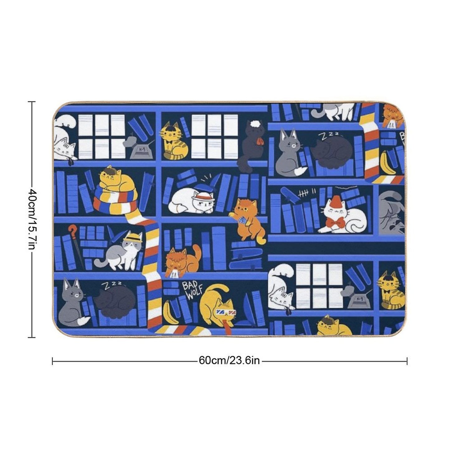 Library Box Who Dirt-Trapping Bath Mat