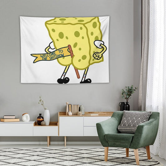Welcome to The Shitshow Spongebob Squarepants Tapestry