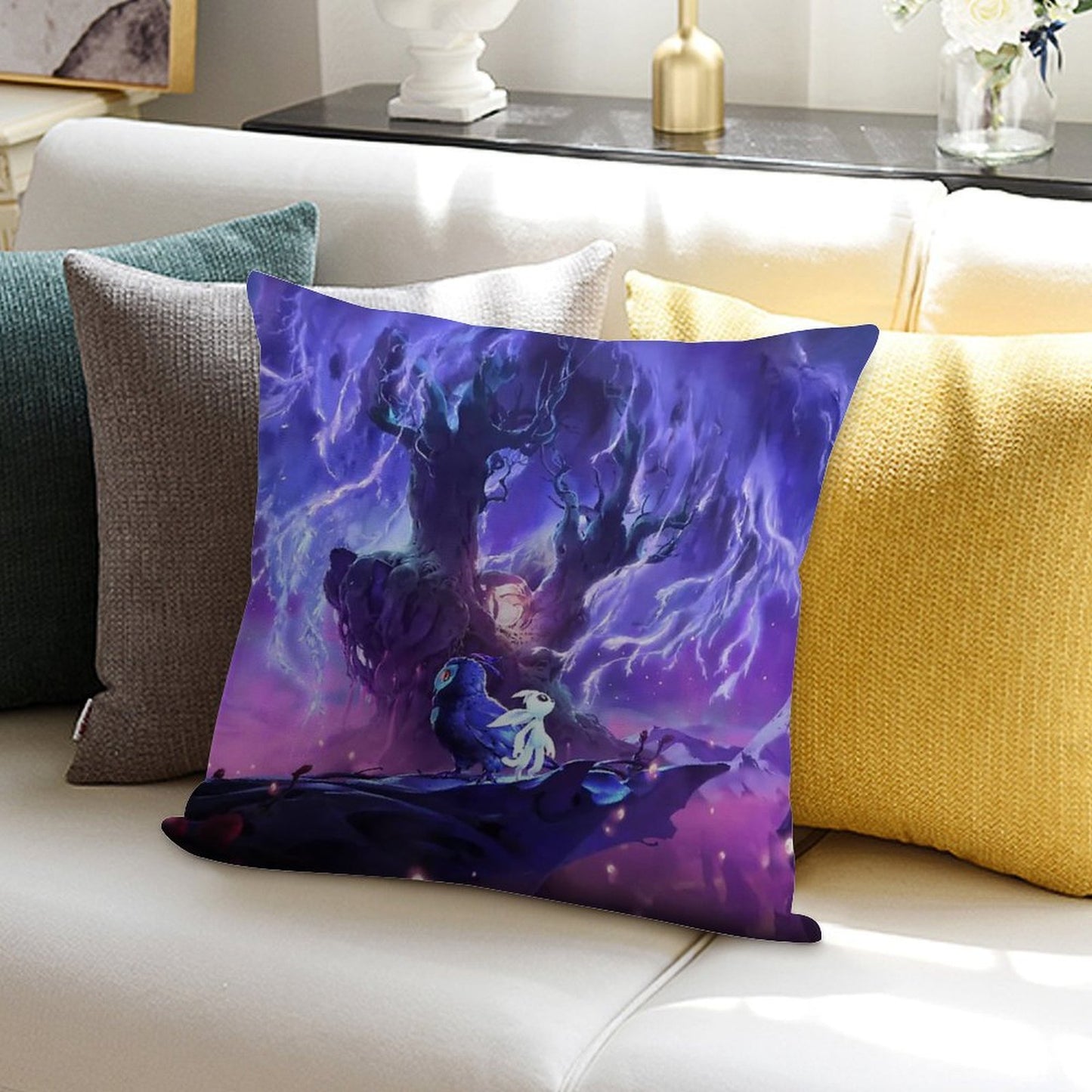 Ori Will of The Wisp Soft Style Accent Throw Pillow