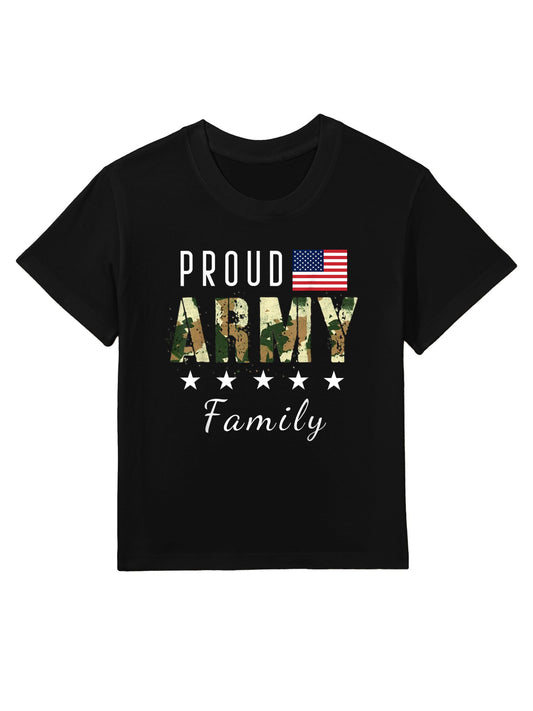 Army Graduation Proud Military Family Mom Dad Brother Sister Kids T-Shirt