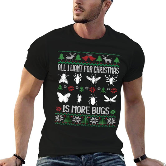 More Bugs Collector Entomology Insect Collecting Christmas Stretchy T-Shirt