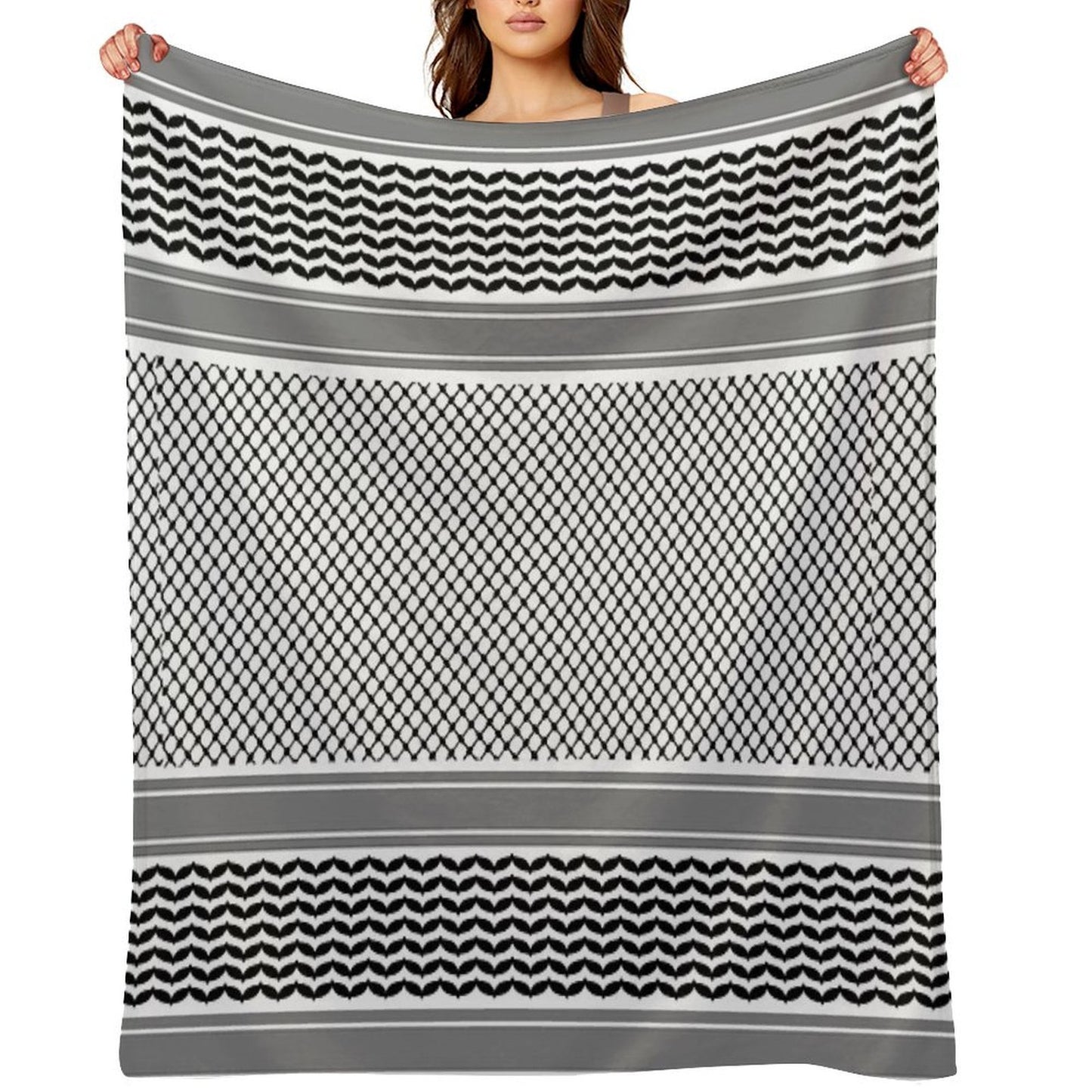 Palestinian Keffiyeh - كوفية فلسطينية Throw Blanket