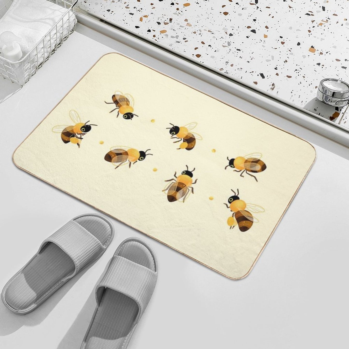Honey Bees Bath Mat