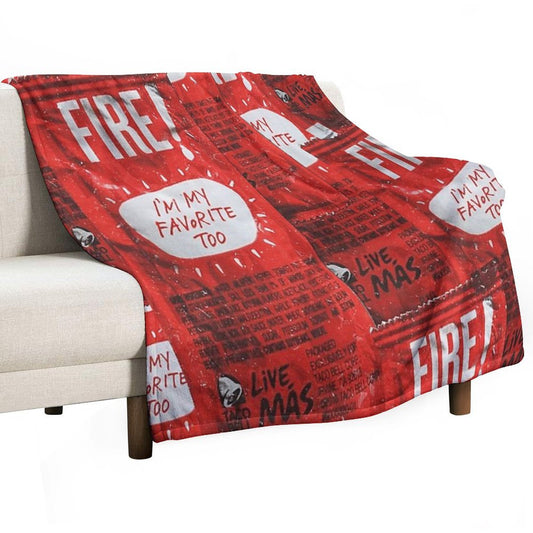 Taco Bell Fire Blanket Throw Blanket