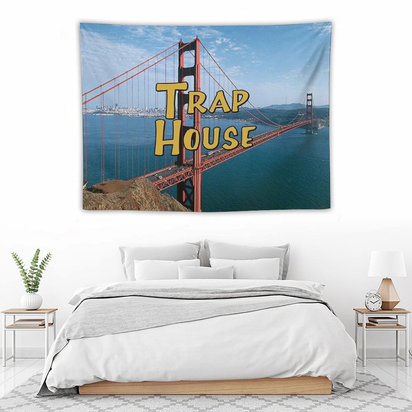 Full House Trap House Tapestry