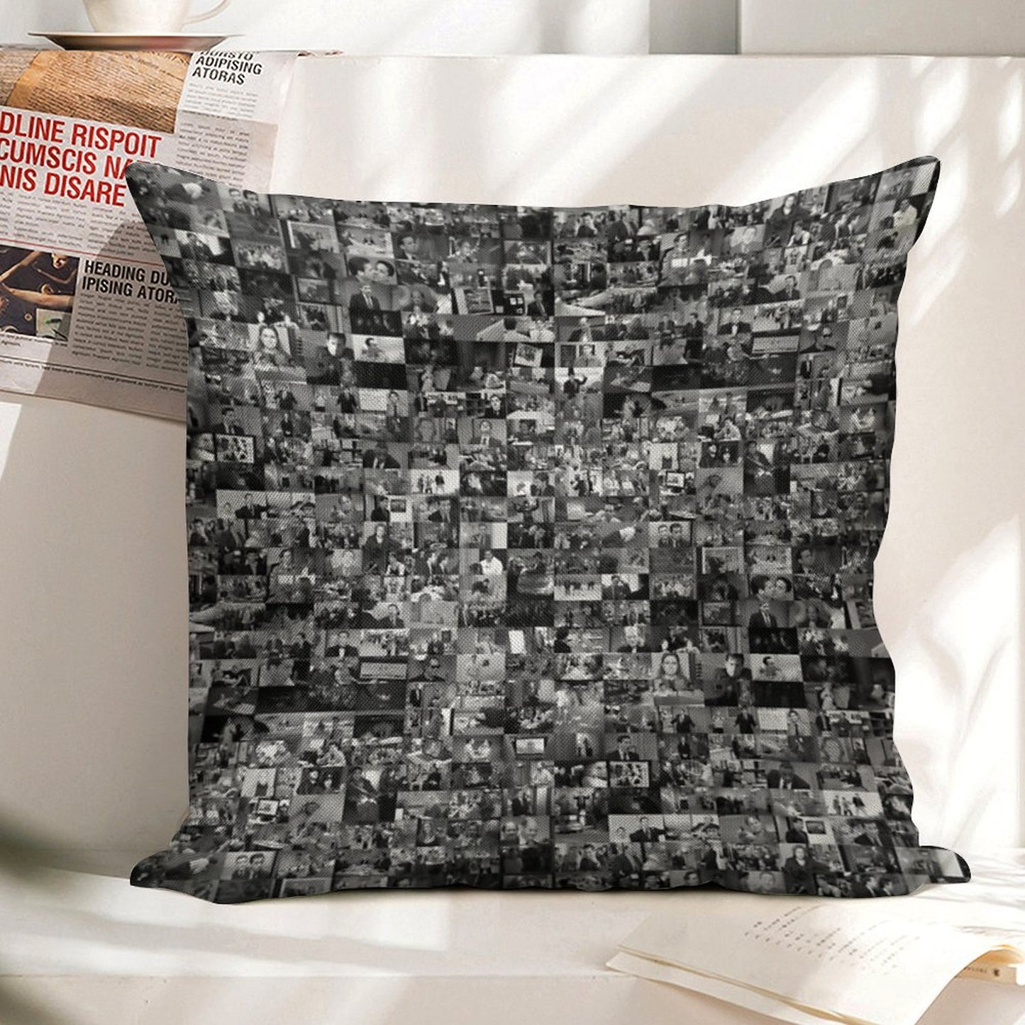 Every Episode of The Office Linen Throw Pillow Cover