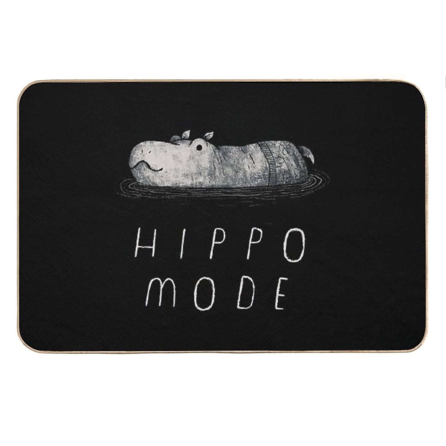 Hippo Mode Bath Mat