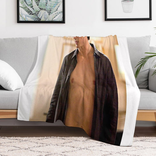 Hot Damon Scene Throw Blanket