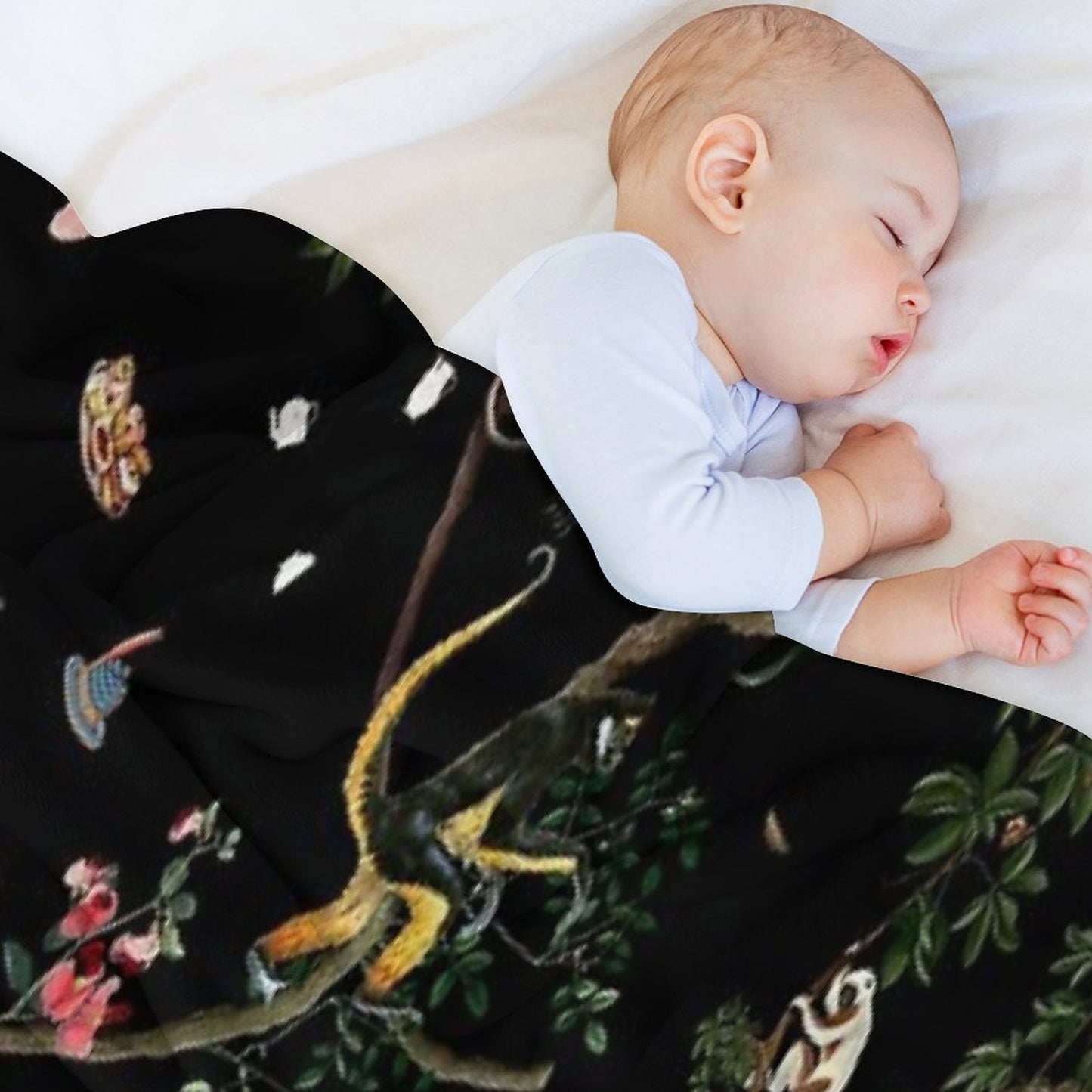 Monkey World Throw Blanket