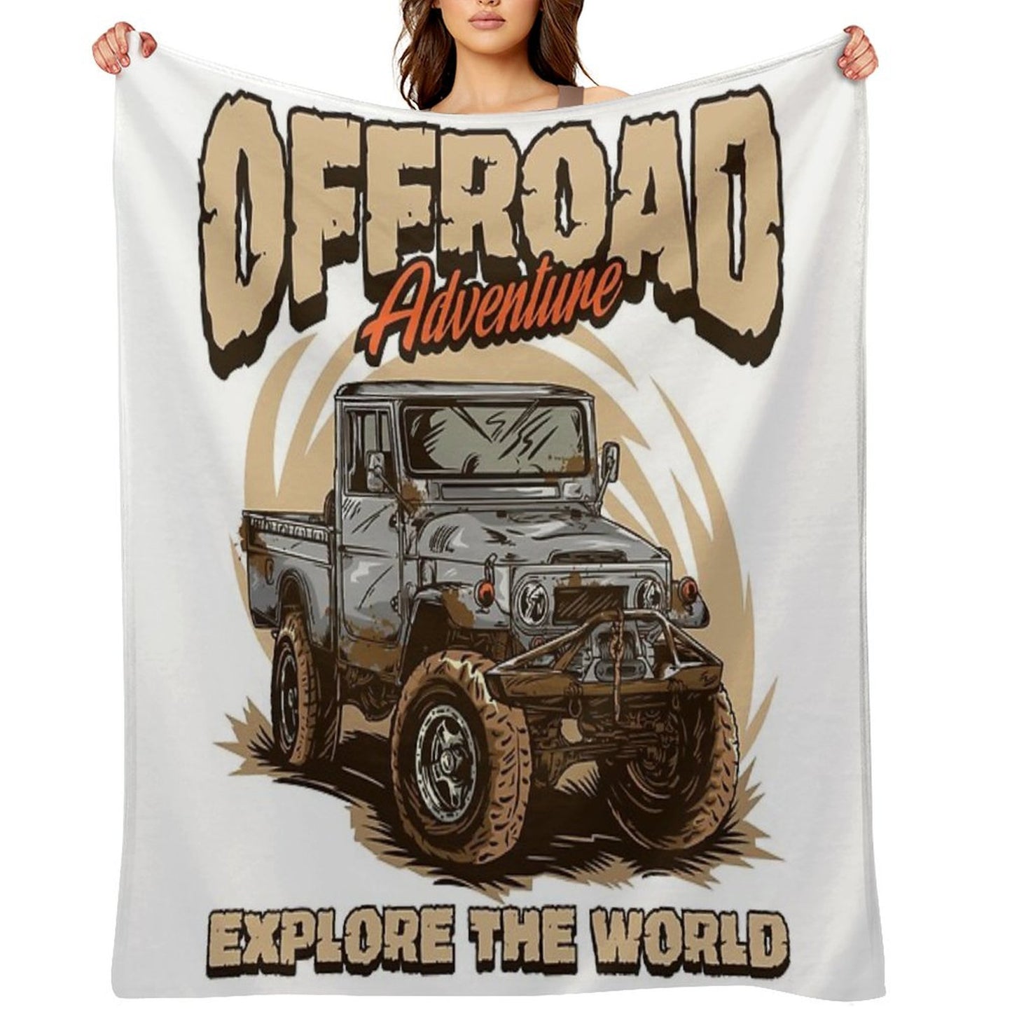 Toyota Land Cruiser FJ45 Pickup Throw Blanket