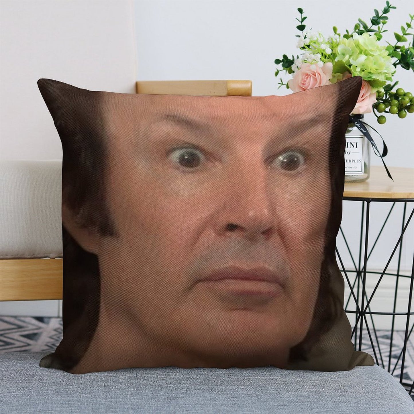 ASTONISHED BREEN - NEIL BREEN - Breen's Corrupt Merchandise - Funny Sticker Funny T-shirt Linen Throw Pillow Cover
