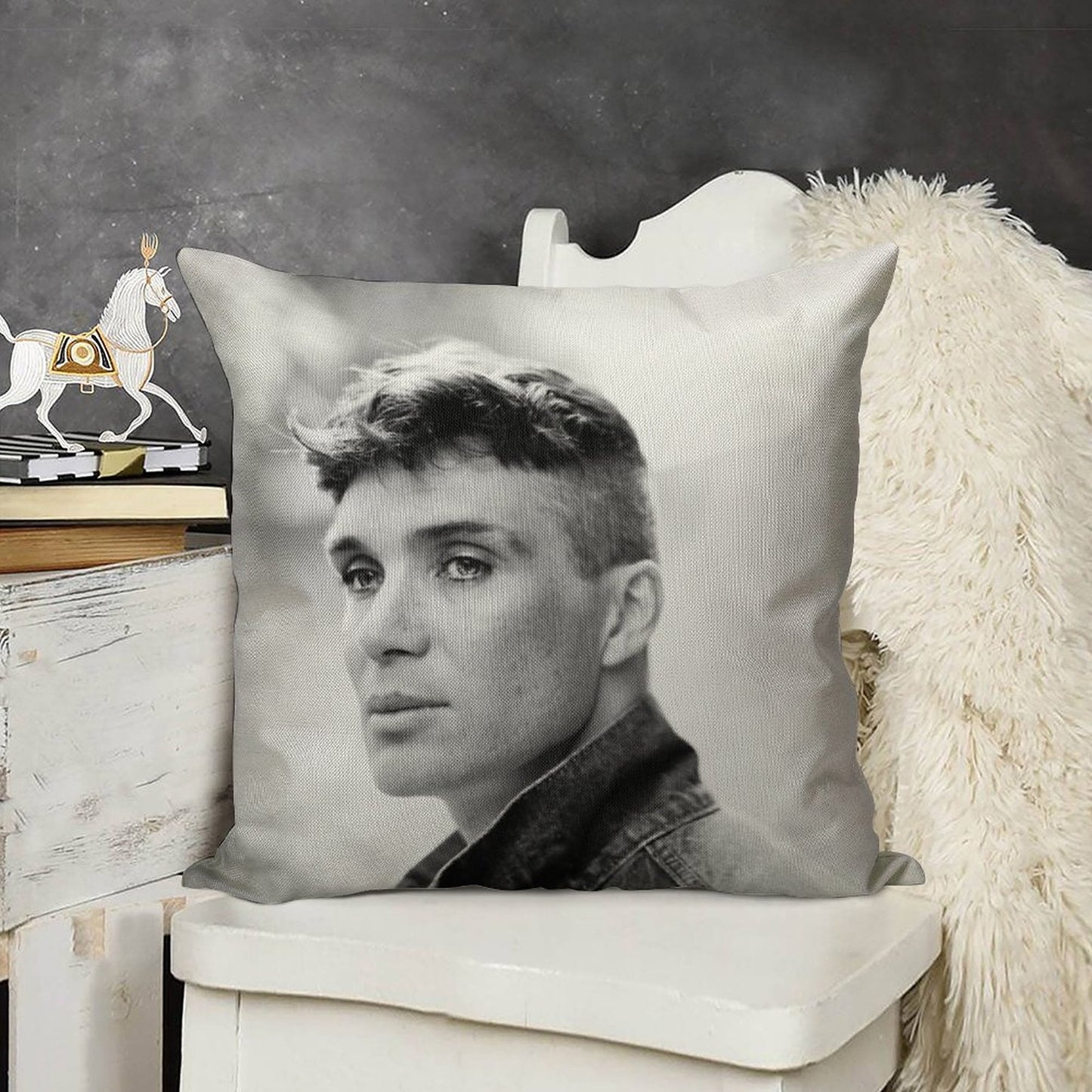 Cillian Murphy Linen Throw Pillow Cover