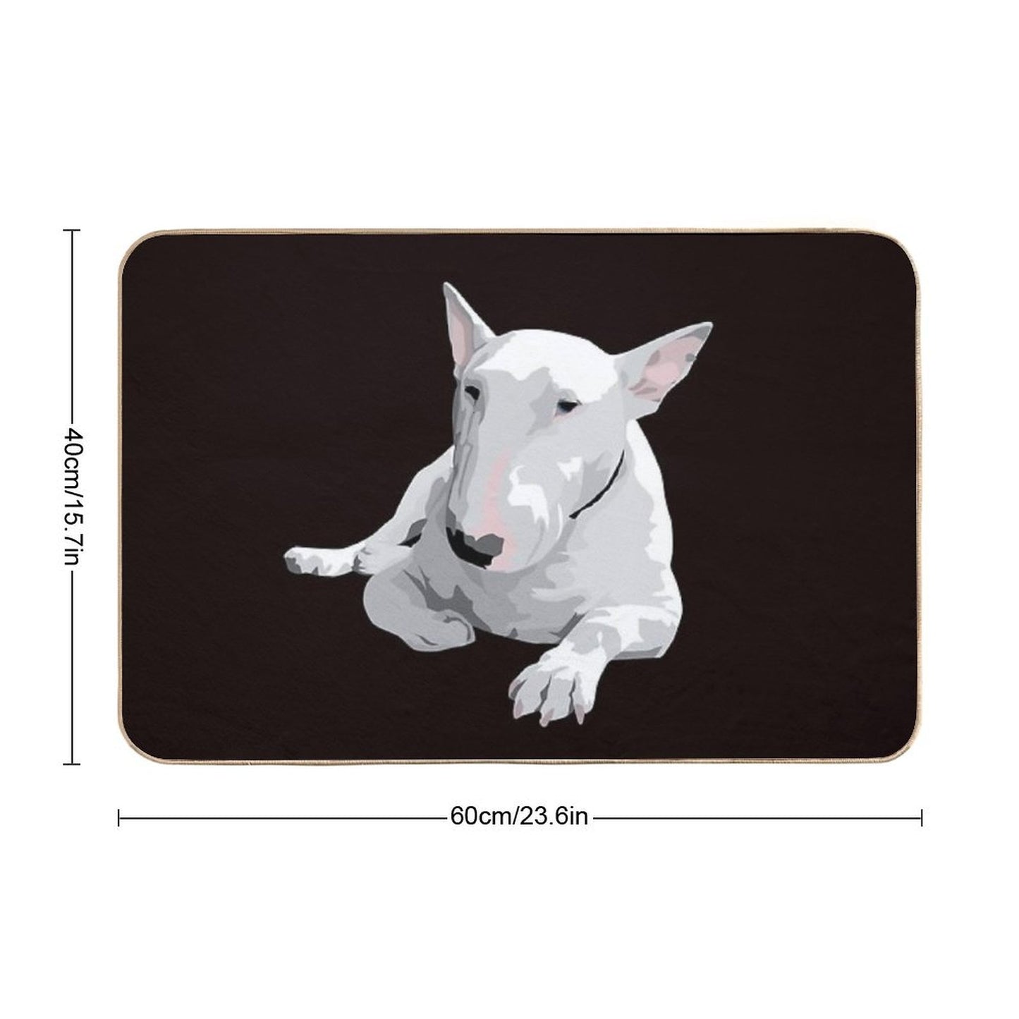 English Bull Terrier Bath Mat