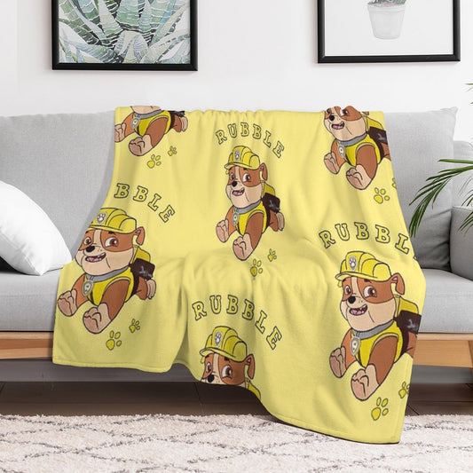 Rubble Paw Patrol Throw Blanket