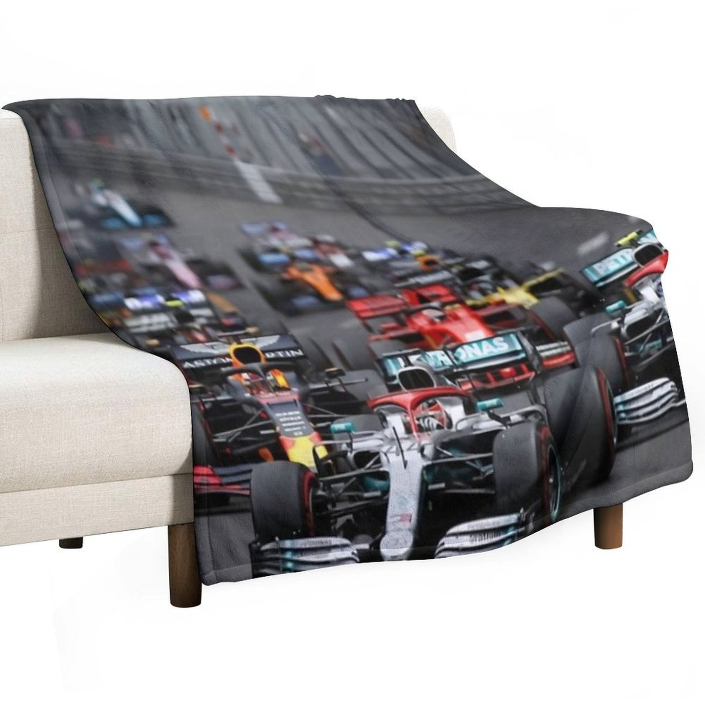 F1 Race Start Throw Blanket