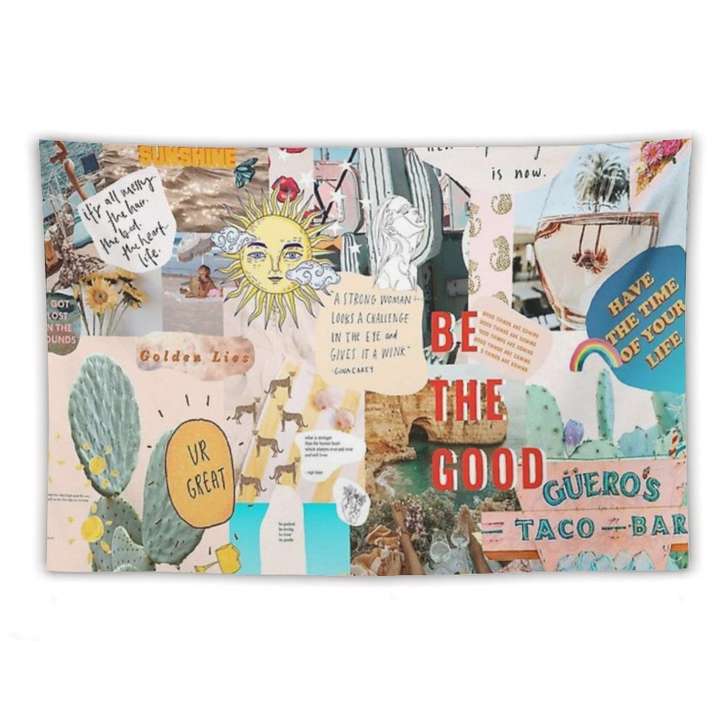 SUMMER COLLAGE TAPESTRY - PHONE CASE Tapestry