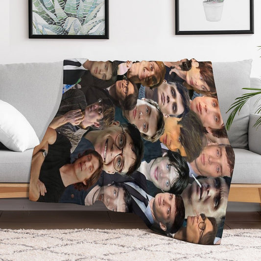 Cillian Murphy Photo Collage Throw Blanket
