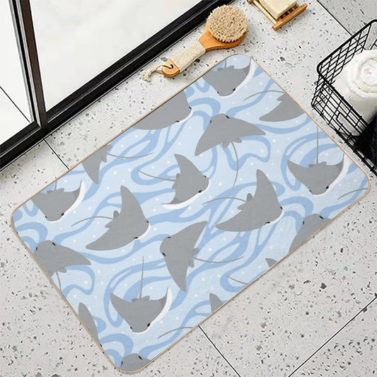 Stingrays - Cownose Ray - Sticker Pack Bath Mat