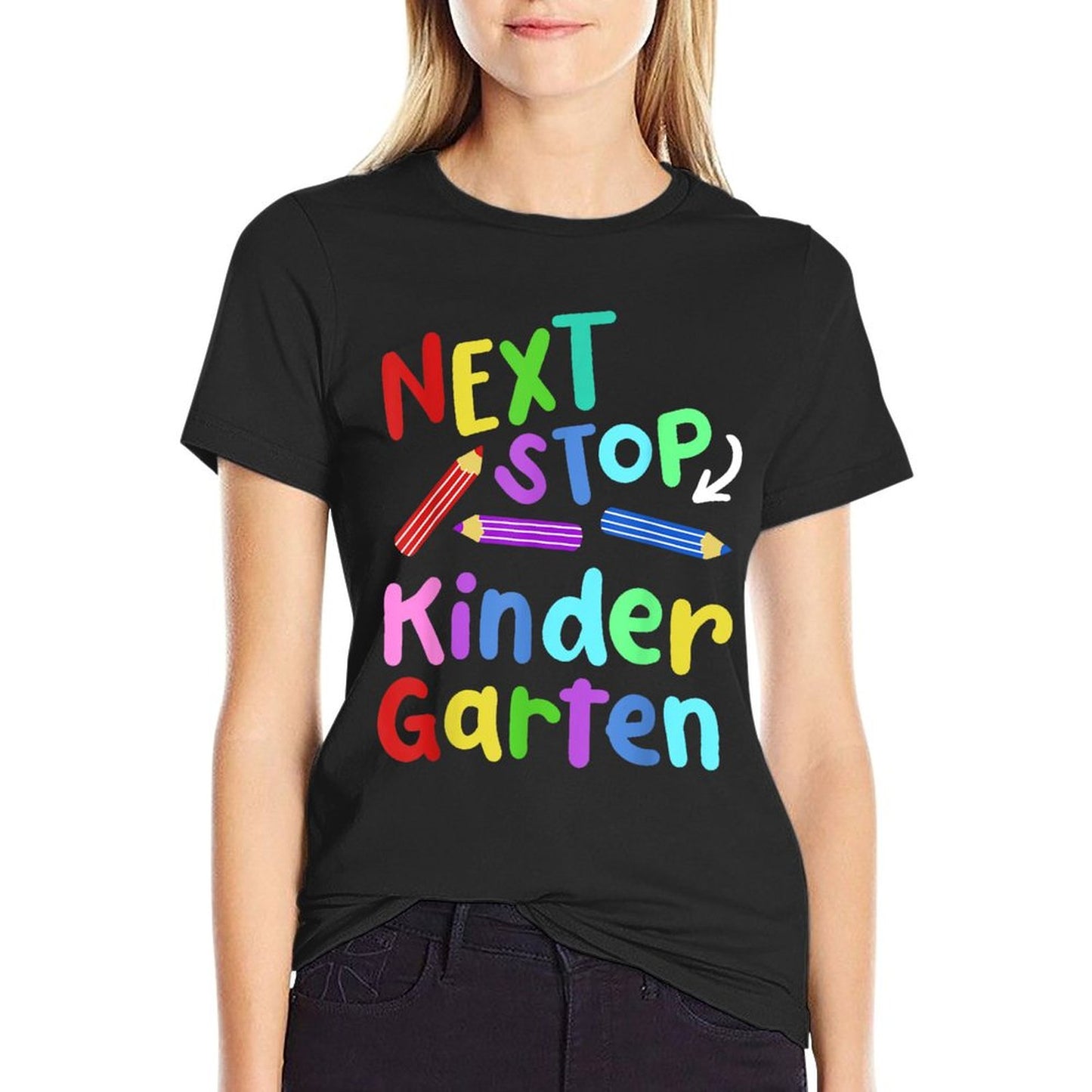 Next Stop Kindergarten Preschool Graduation 2025 Boy Girl T-Shirt