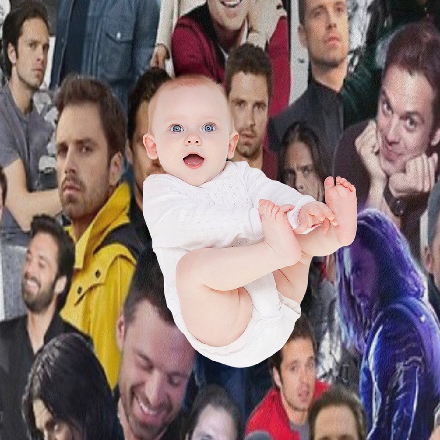 Sebastian Stan College Throw Blanket
