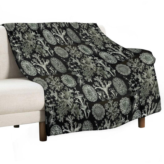 Natural History Lichen Throw Blanket