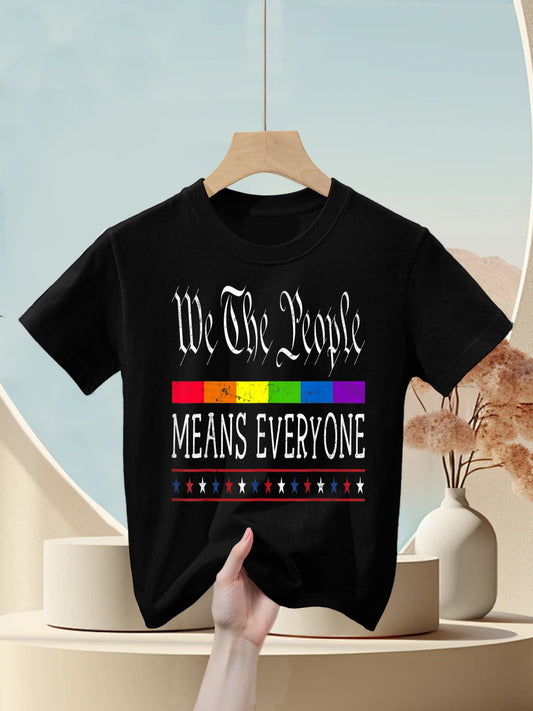 We The People Means Everyone US Constitution LGBT Pride Kids T-Shirt