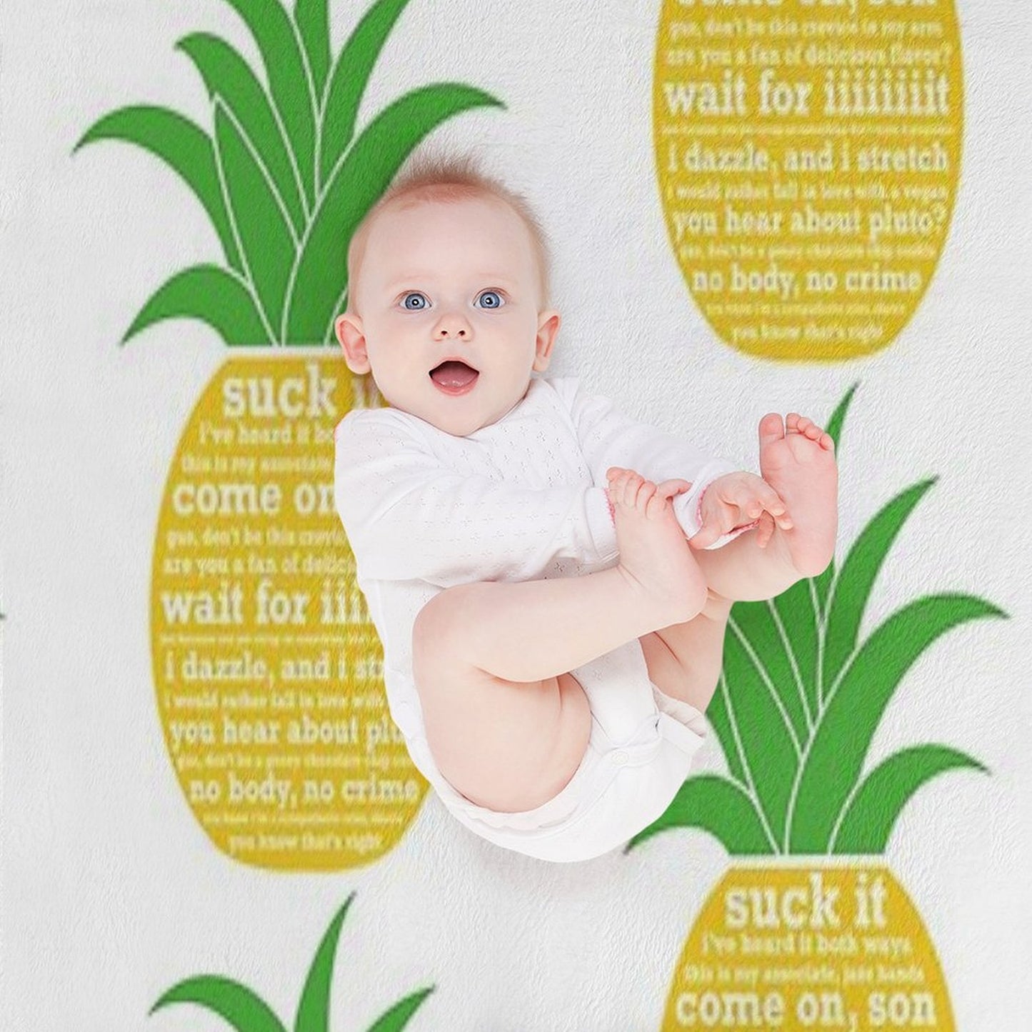 Psych Quotes Pineapple Throw Blanket