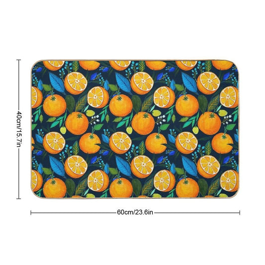 Orange Bloom Versatile Bath Mat