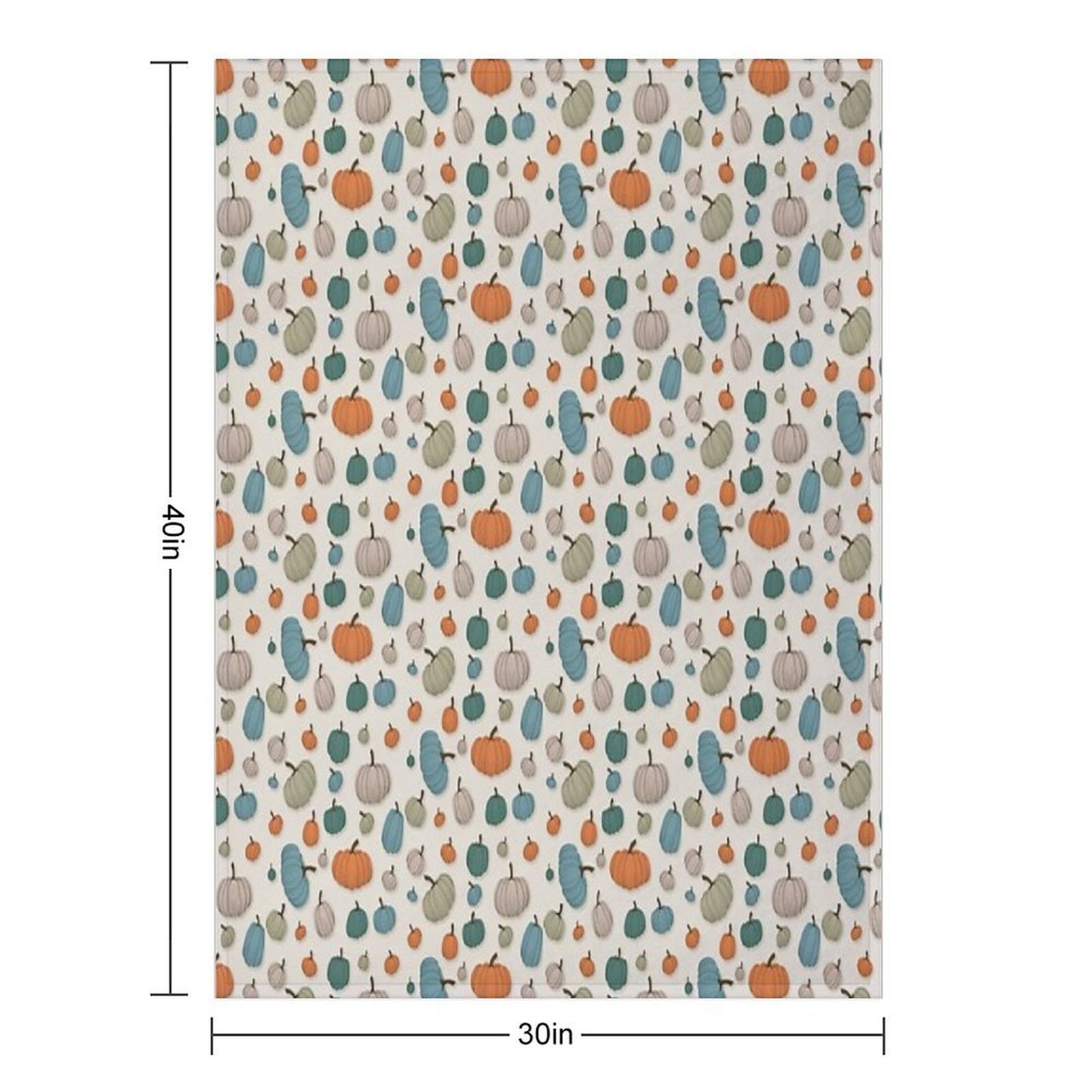 Painterly Pumpkins Throw Blanket