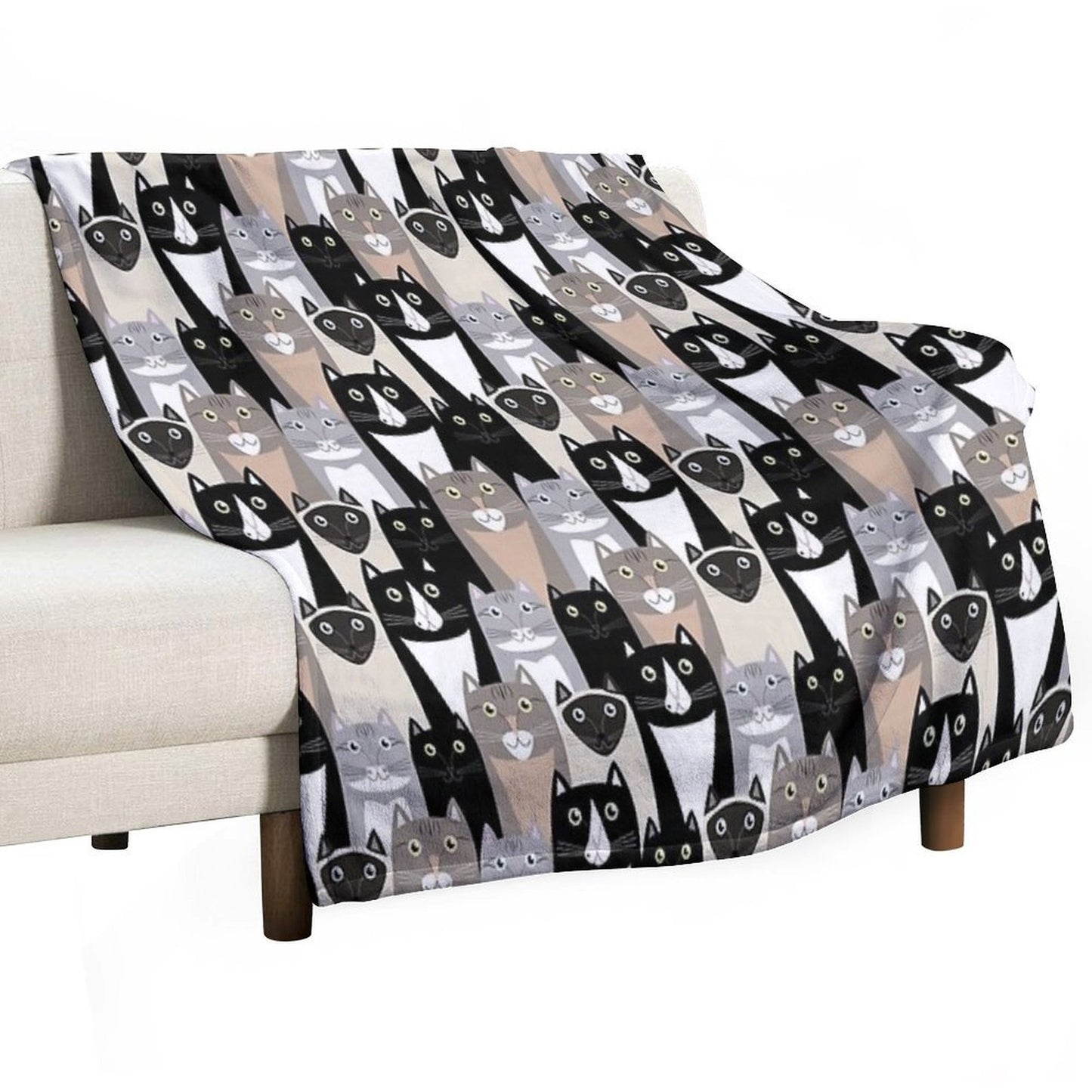Cats #1 Throw Blanket