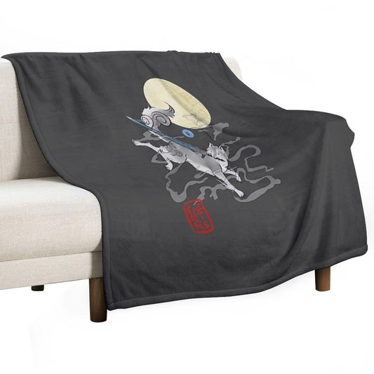 The Great Grey Wolf - Sifkami Throw Blanket