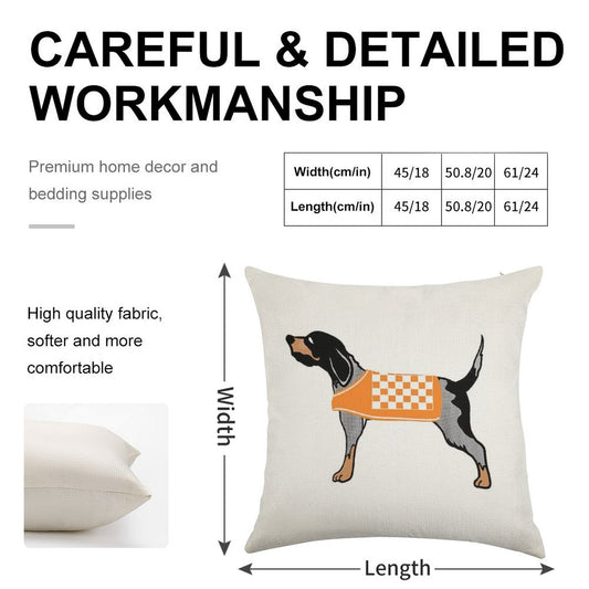 Smokey Linen Throw Pillow Cover