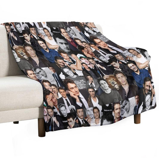 James Franco Collage Throw Blanket
