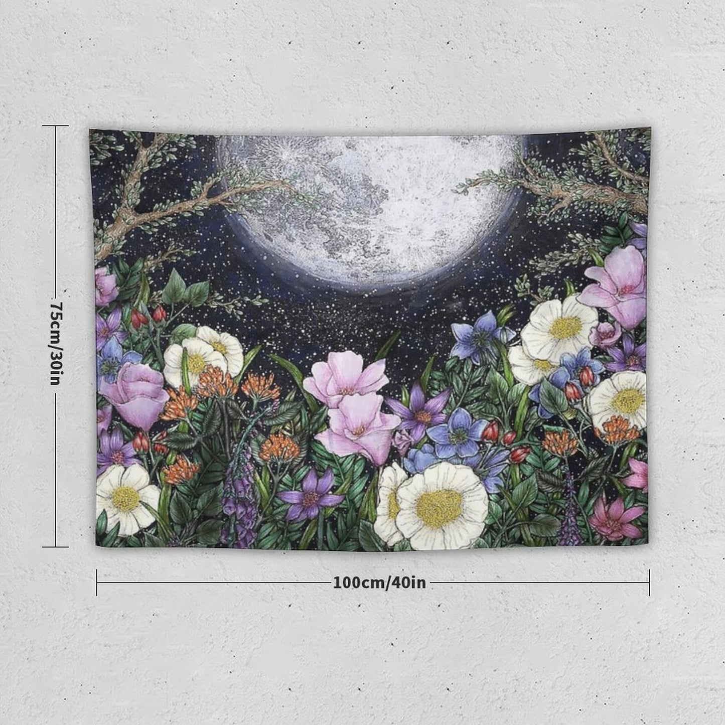 Midnight in The Garden II Tapestry