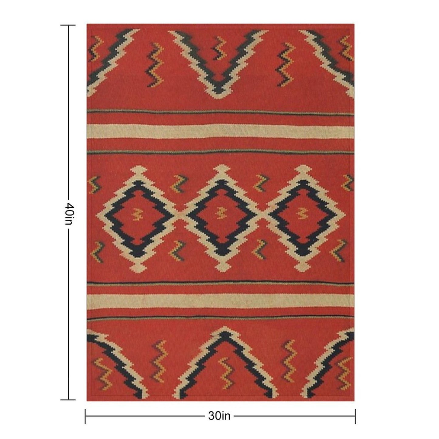 Navajo Textile Native American Weaving Pattern 26 Throw Blanket