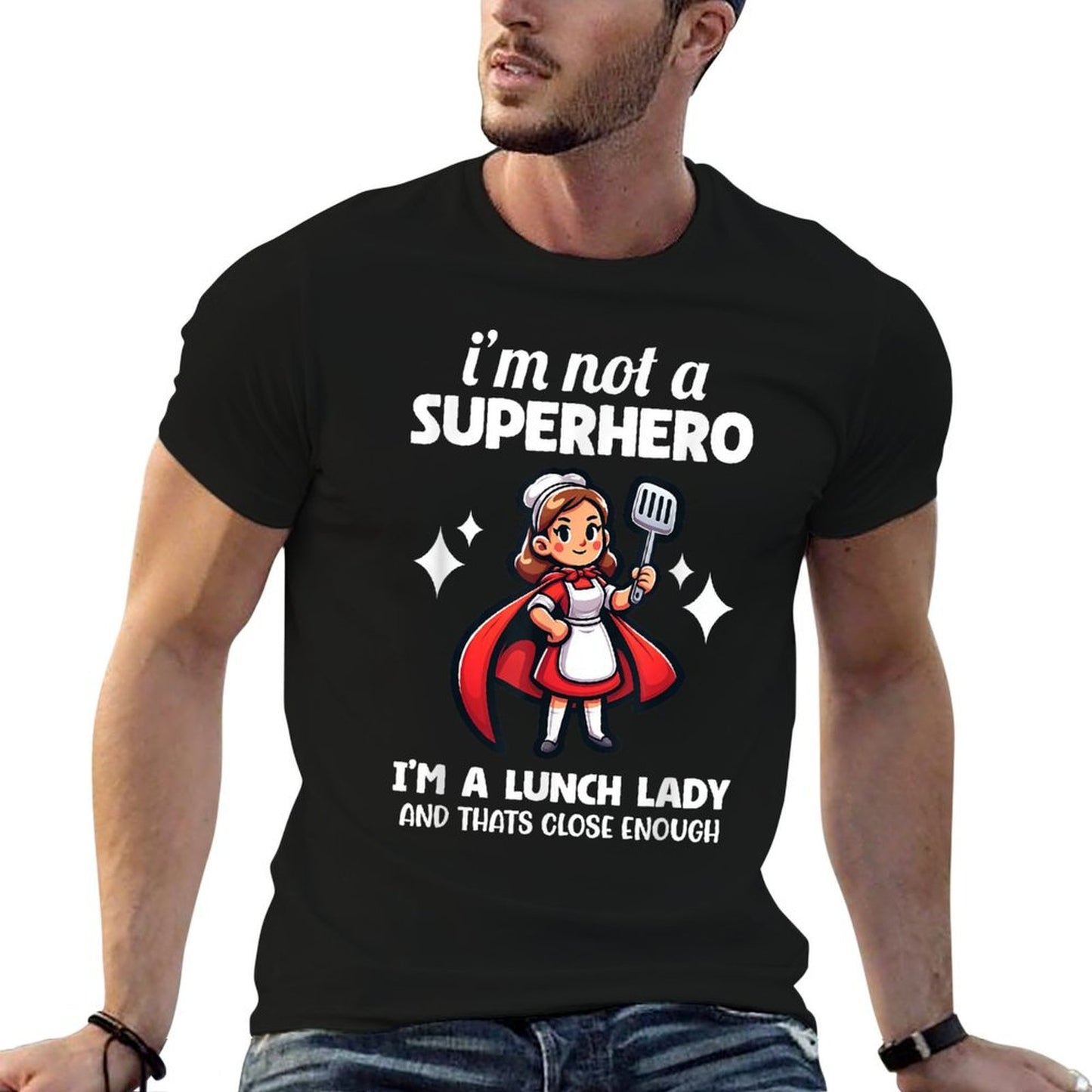 Funny Lunch Lady School Aide Appreciation Graphic T-Shirt