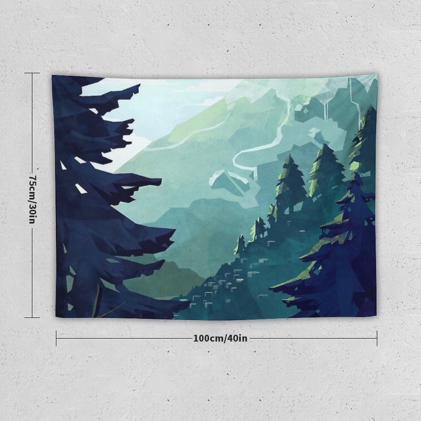 Canadian Mountain Tapestry